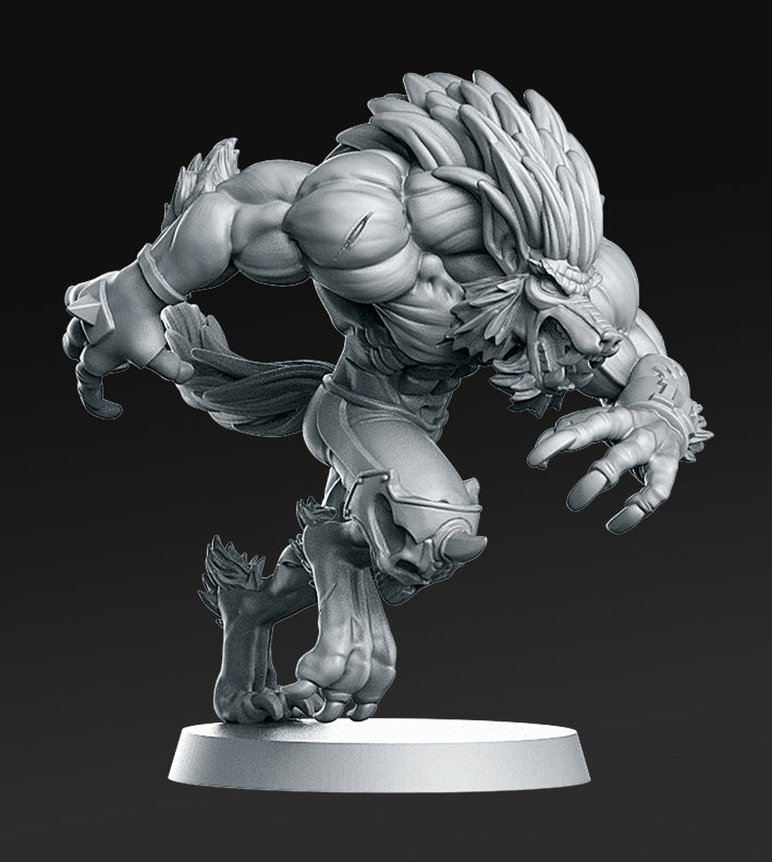 Eternal Werewolf 10 - Eternals Team Collection - 3D Resin Print - D&D Pathfinder NPC Miniature