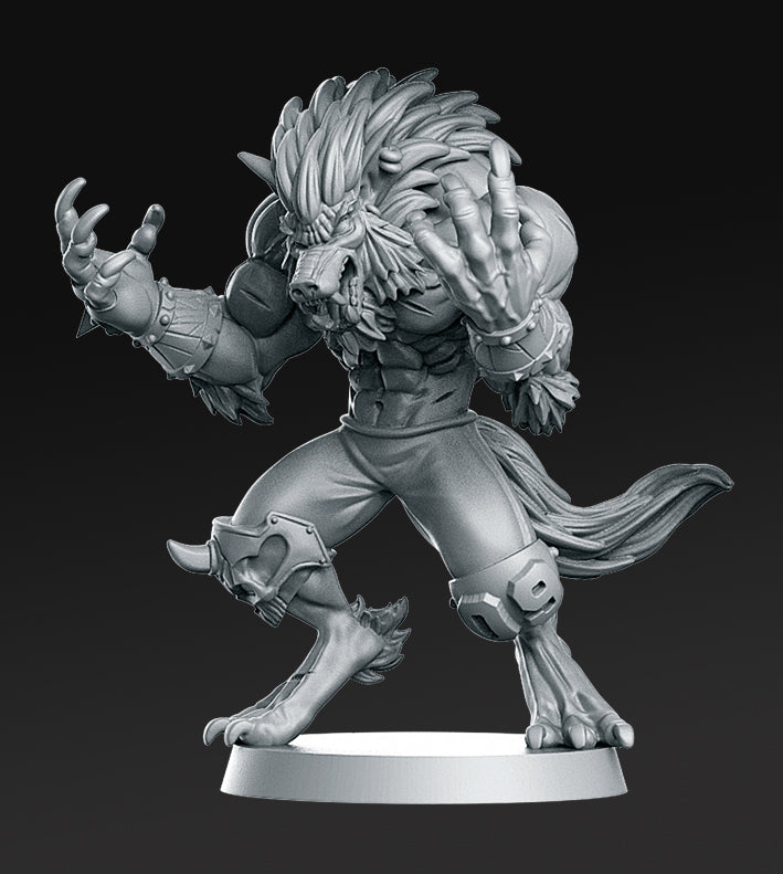 Eternal Werewolf 9 - Eternals Team Collection - 3D Resin Print - D&D Pathfinder NPC Miniature