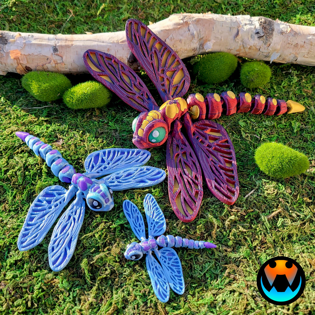 Dragonfly Insect Toy - 3D Articulated Fidget Toy