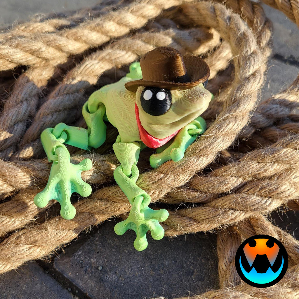 Cowboy Frog - FDM Filament Articulated Flexi