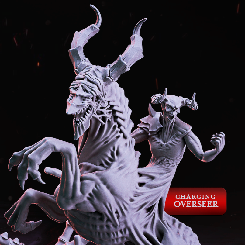 Hell Riders - Demons Gate Collection - 3D Resin Print - D&D Pathfinder NPC Miniature