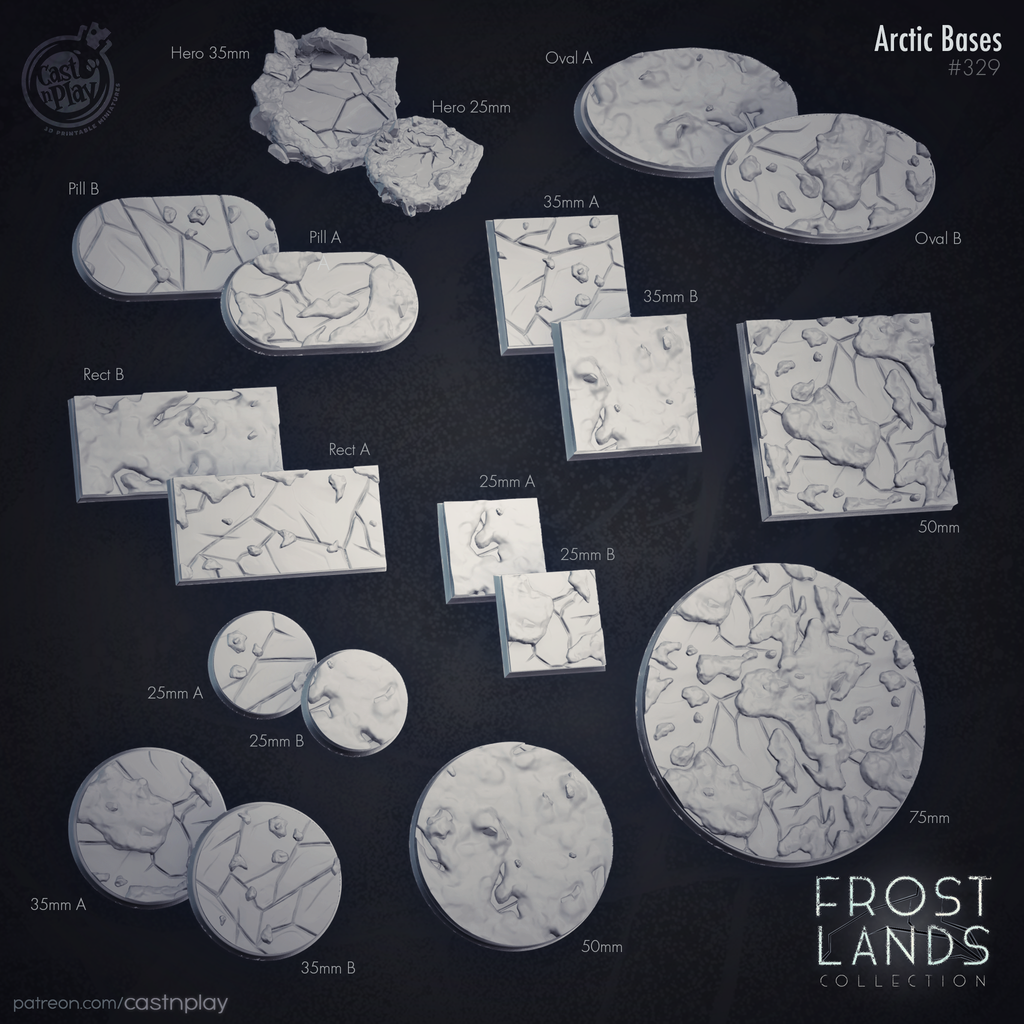 Artic Base Props - Frost Lands Collection - 3D Resin Print - D&D Pathfinder NPC Miniature