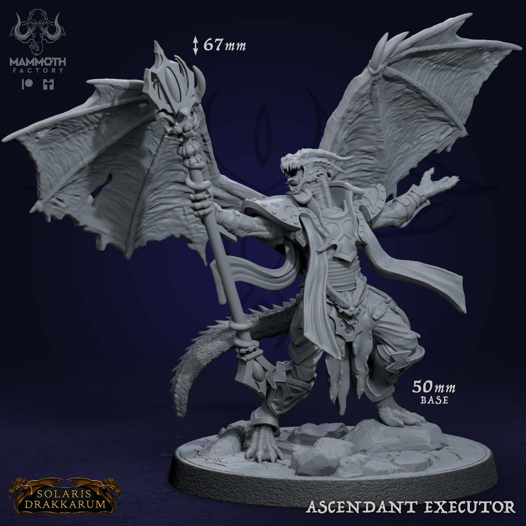 Ascendant Pyrophant Dragon - Solaris Drakklings Collection - 3D Resin Print - D&D Pathfinder NPC Miniature