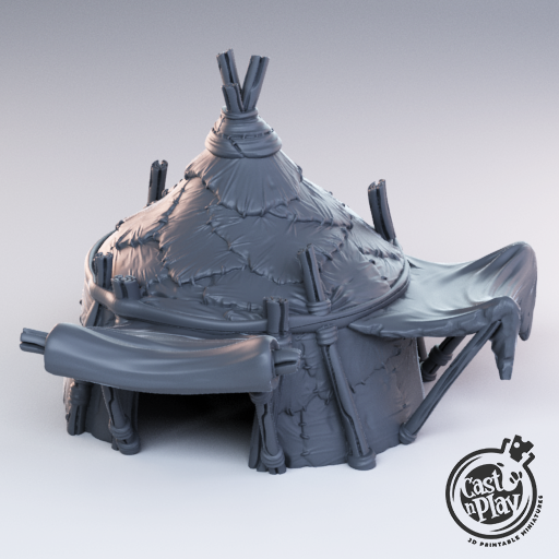 Captain Tent Props - 3D Resin Print - D&D Pathfinder NPC Miniature