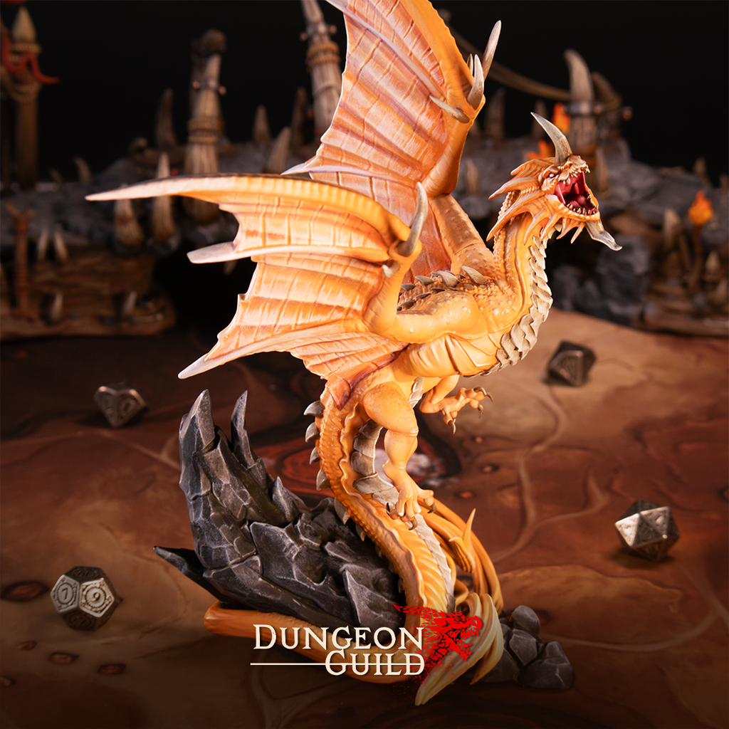 Radiant Dragon - Dungeon Guild Collection - 3D Resin Print - D&D Pathfinder NPC Miniature