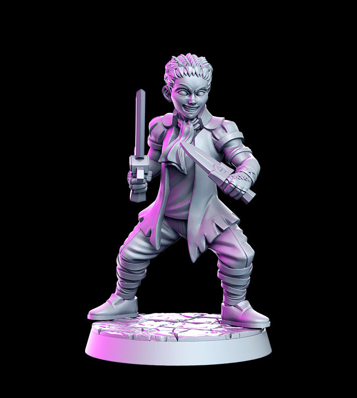 Droso Male Rouge - 3D Resin Print - D&D Pathfinder NPC Miniature