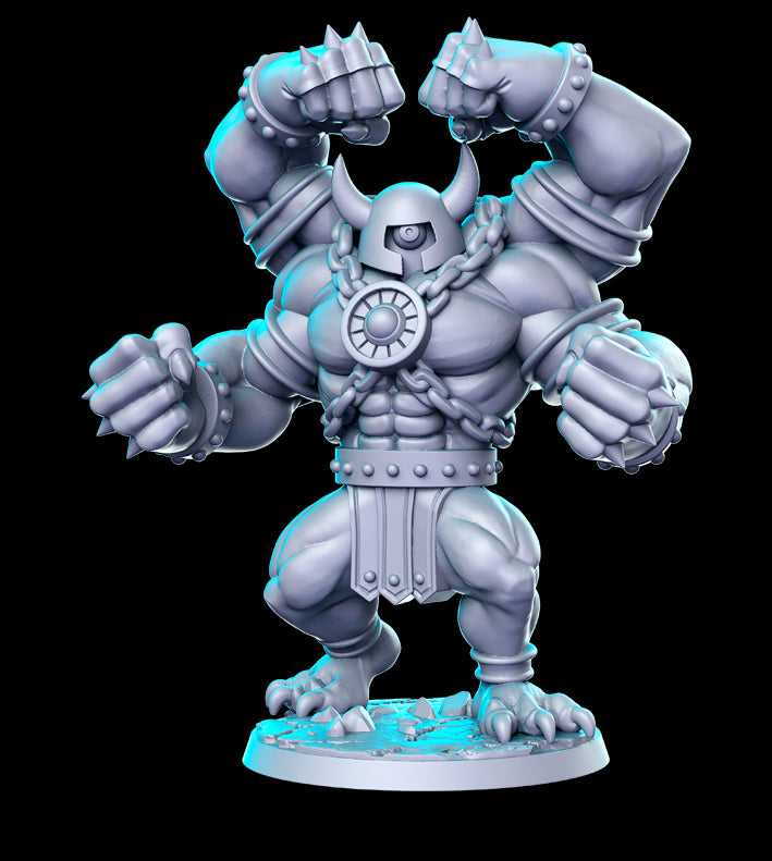 Gorghol Four Arms Beast - 3D Resin Print - D&D Pathfinder NPC Miniature