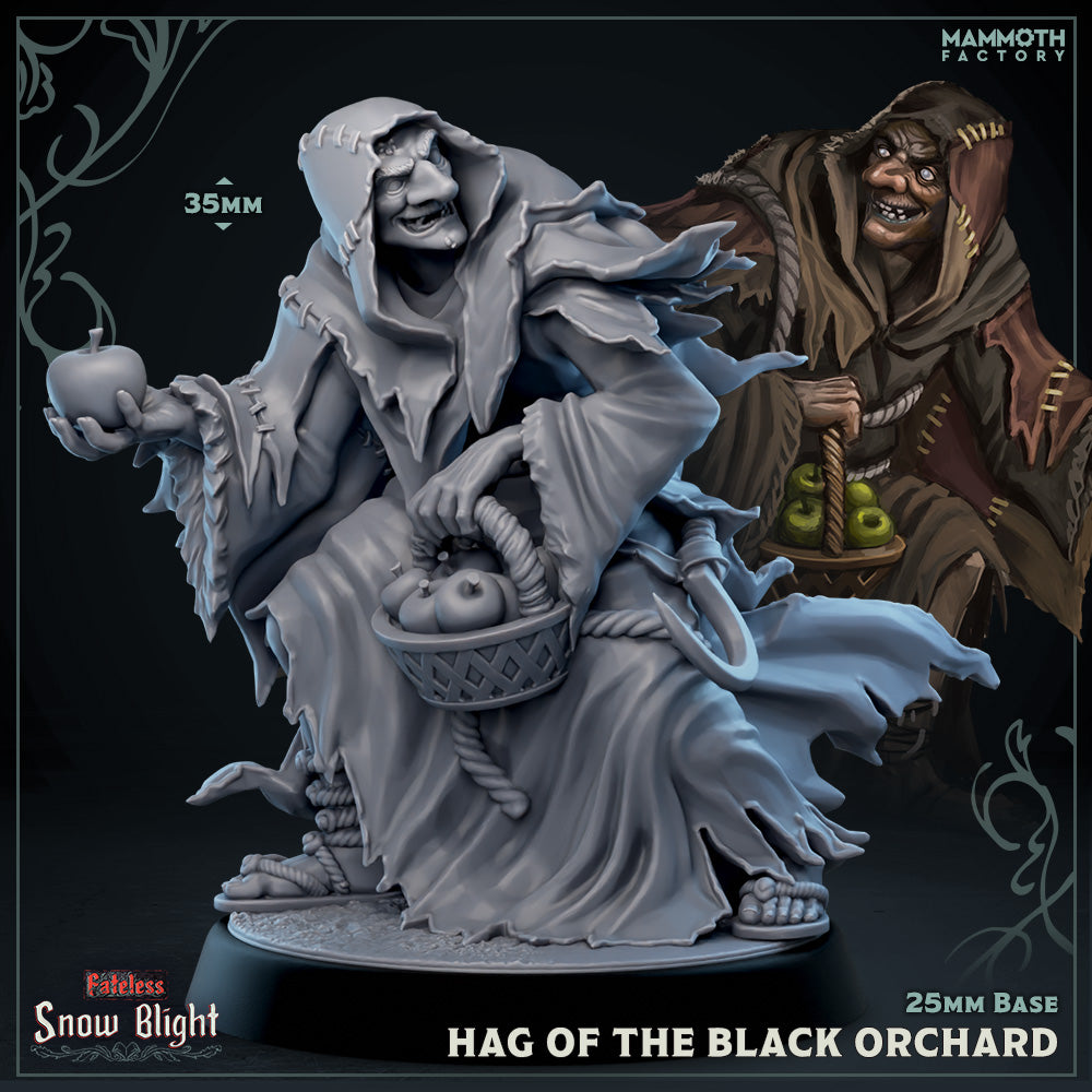 Hag of the black orchard - Snow Blight Fateless Collection - 3D Resin Print - D&D Pathfinder NPC Miniature