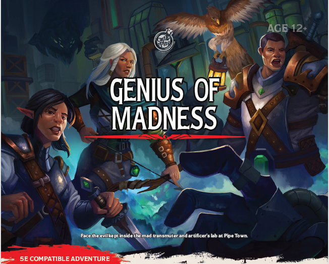 Genius Of Madness - Oneshot Module For 5E Dungeons and Dragons, DnD, TTRPGs