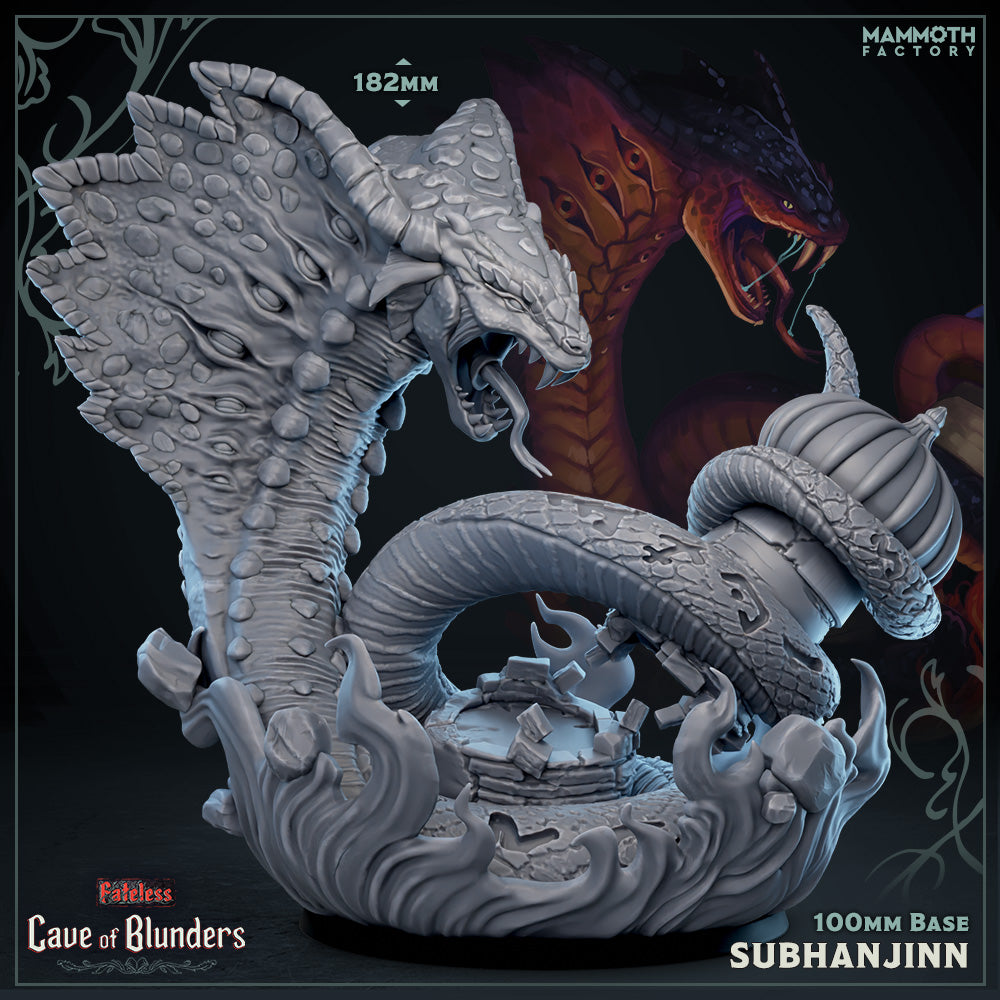 Subhanjinn - Cave of Blunders Fateless Collection - 3D Resin Print - D&D Pathfinder NPC Miniature