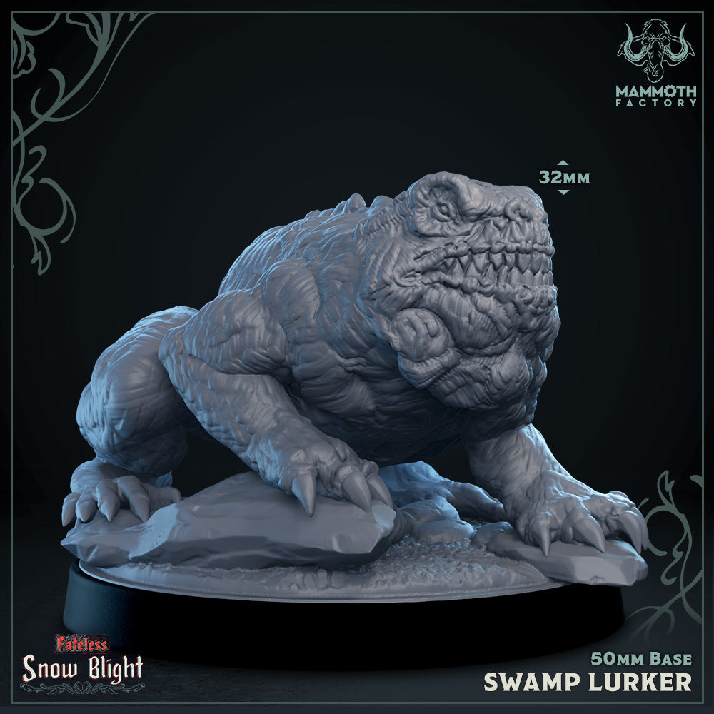 Swamp Lurker - Snow Blight Fateless Collection - 3D Resin Print - D&D Pathfinder NPC Miniature