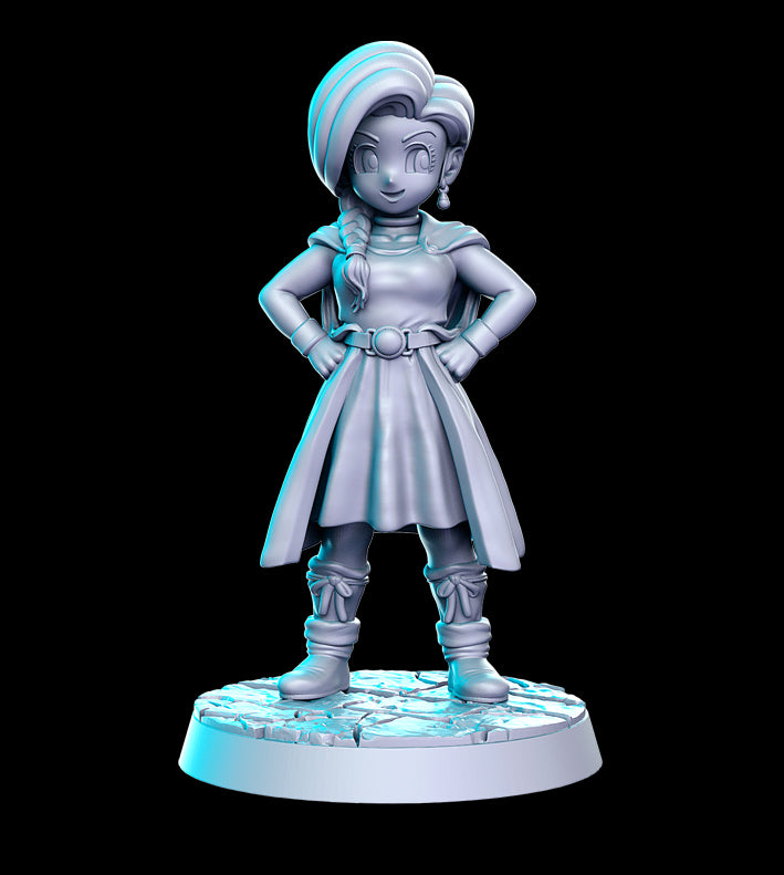 Sybill Female Paladin - 3D Resin Print - D&D Pathfinder NPC Miniature