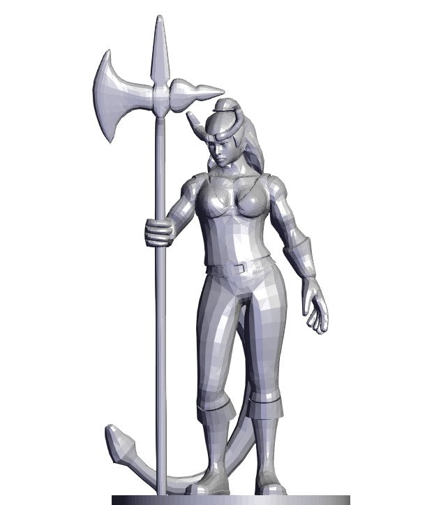 Barbarian Tiefling Female