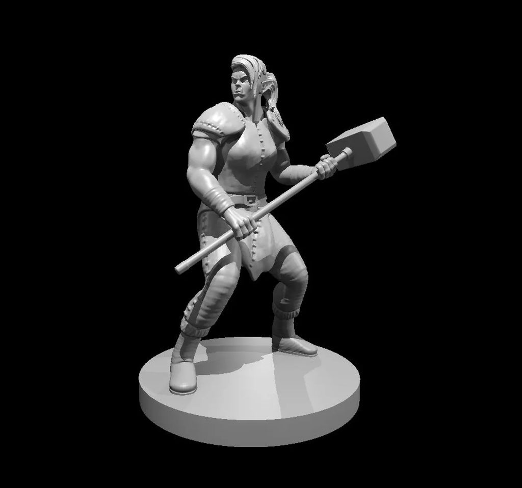 Barbarian Half Orc Female