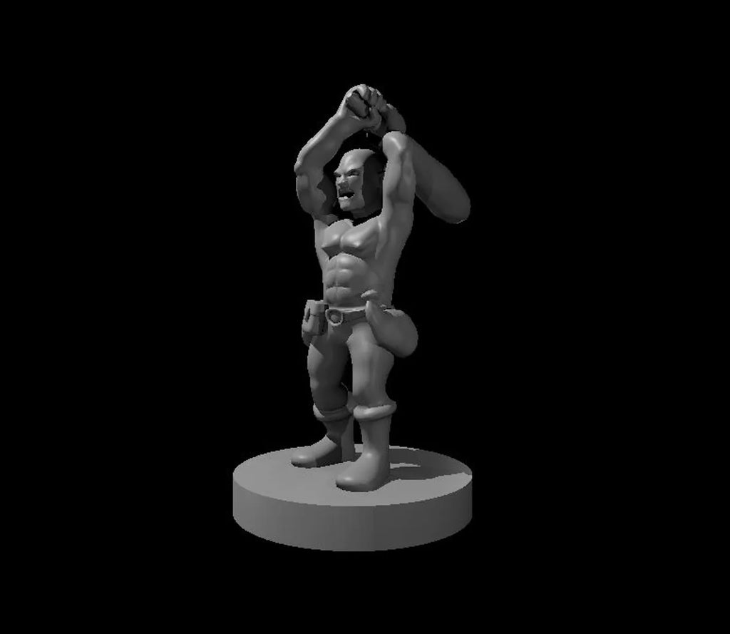 Barbarian Halfling Male