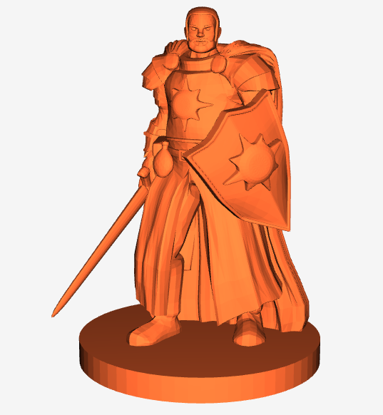 Cleric Light Human with Sword and Shield Male