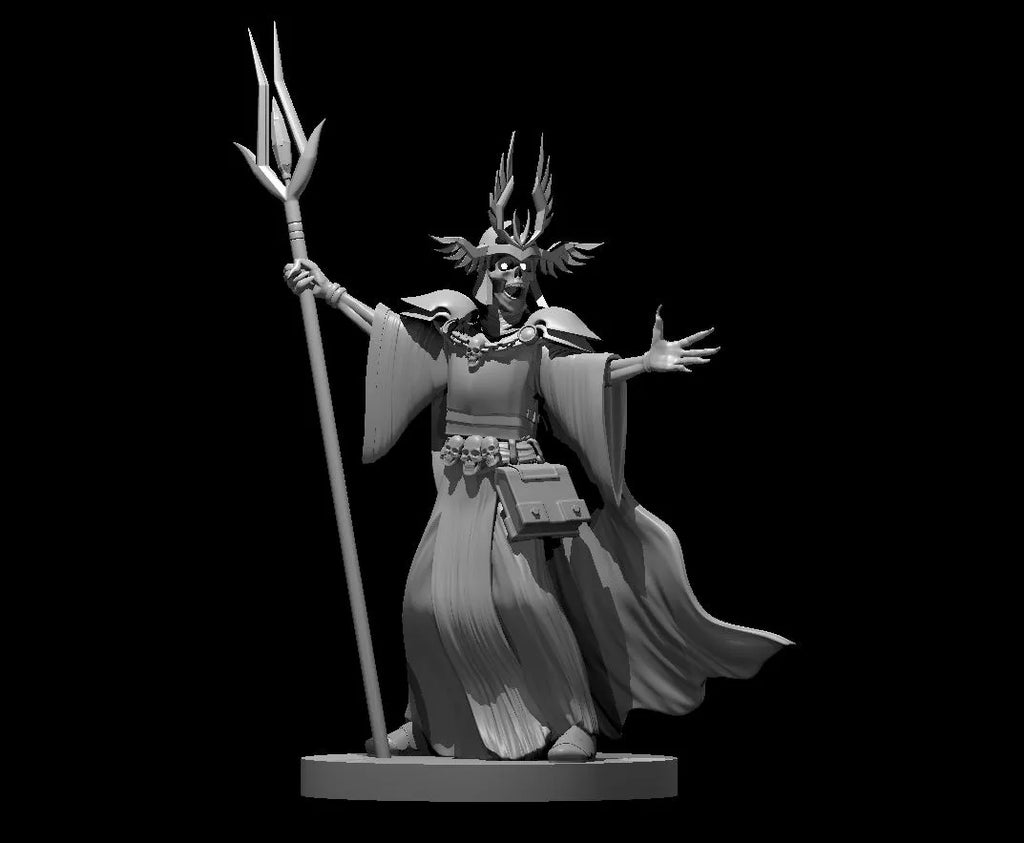 Monster Skeleton Lich Male - 3D Resin Print - D&D Pathfinder NPC Miniature