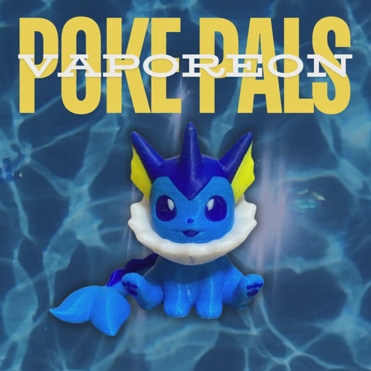 Poke Pals - Vaporeon Evolution - FDM Filament Print