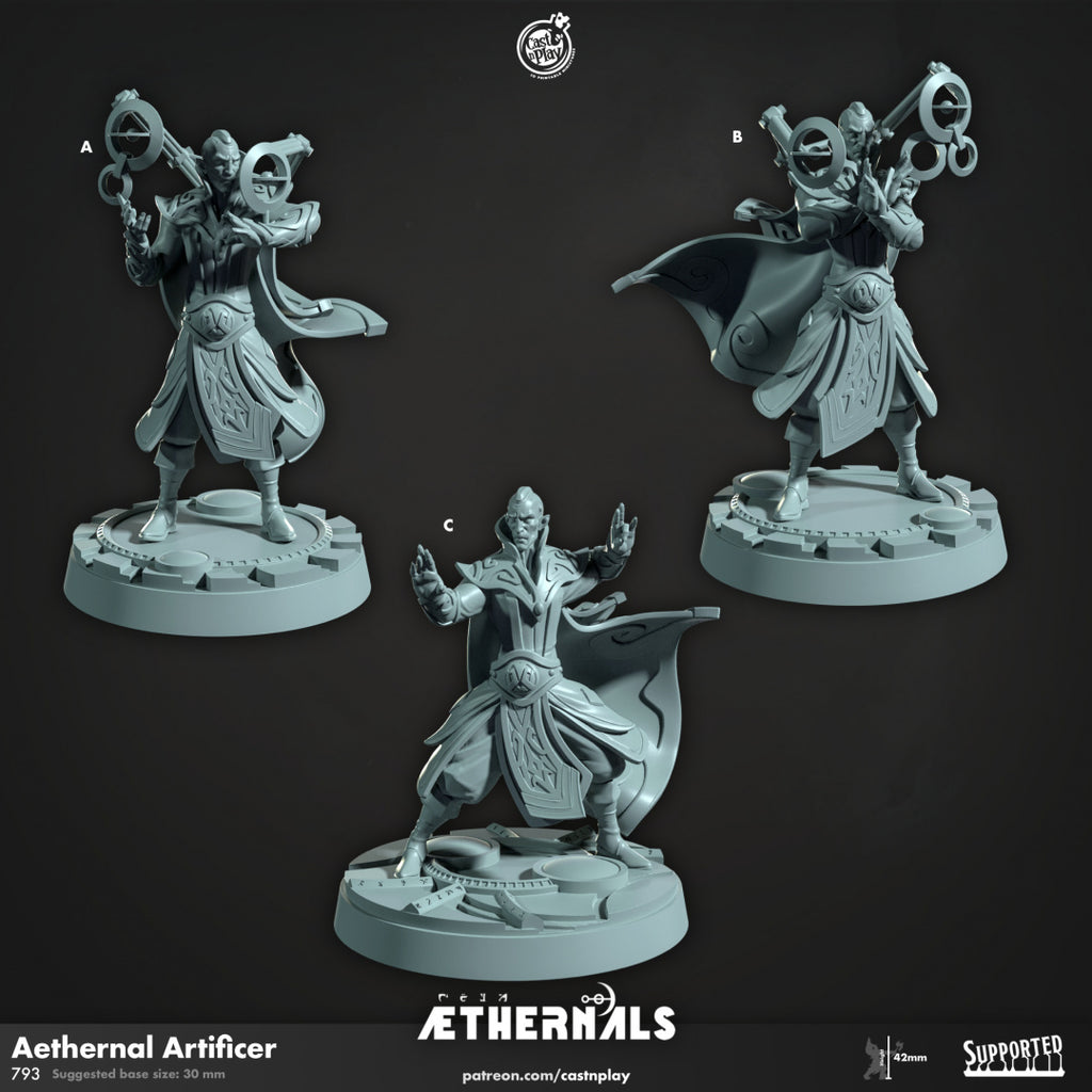 Artificer Aethernal - Aethernals Collection - 3D Resin Print - D&D Pathfinder NPC Miniature