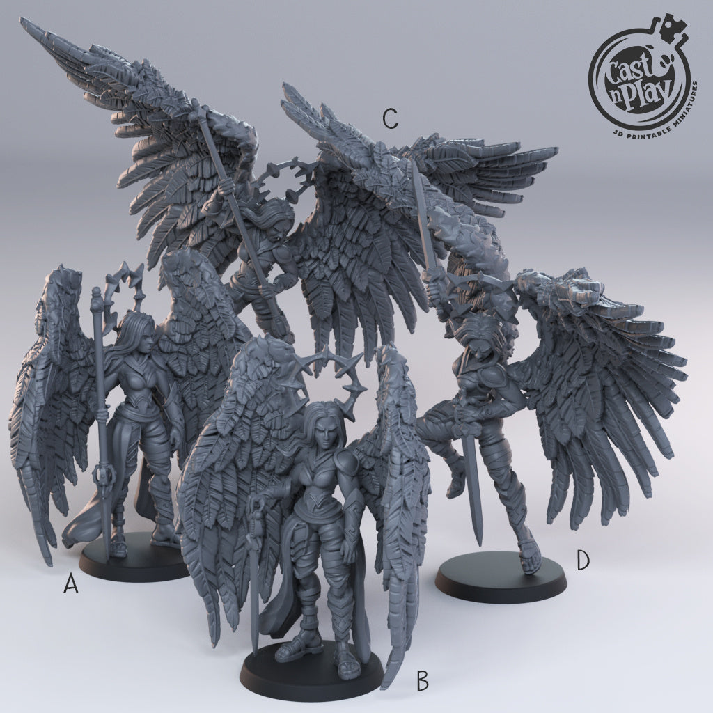 Celestial Guardian - Angels and Demons Collection - 3D Resin Print - D&D Pathfinder NPC Miniature