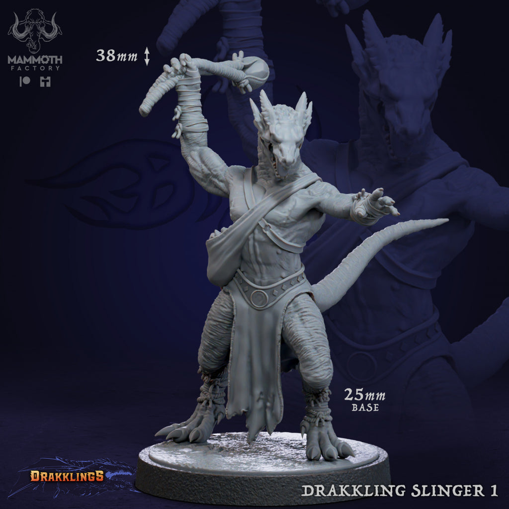 Drakkling Slingers - Drakklings Collection - 3D Resin Print - D&D Pathfinder NPC Miniature