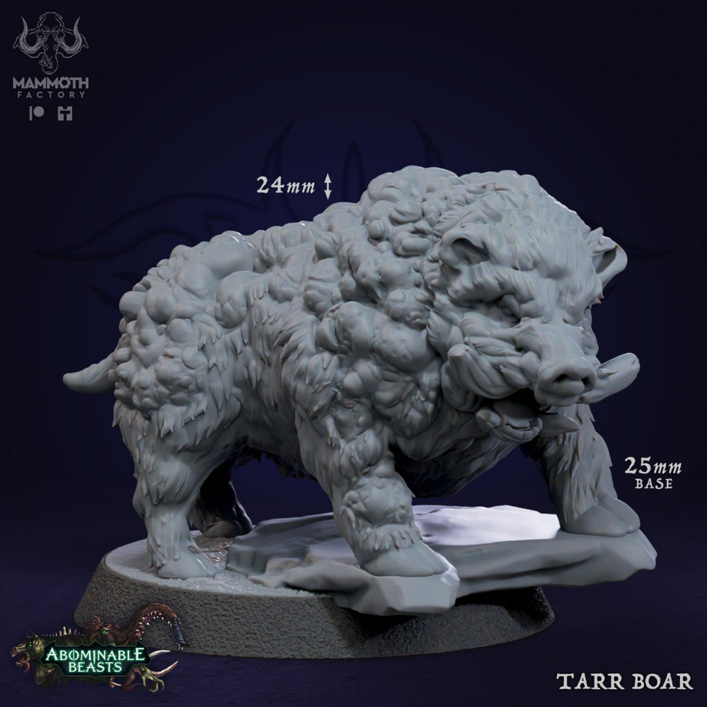 Tarr Beast Animals - Abominable Beasts Collection - 3D Resin Print - D&D Pathfinder NPC Miniature