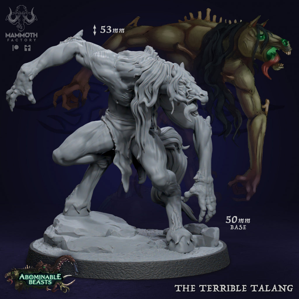 The Terrible Talang - Abominable Beasts Collection - 3D Resin Print - D&D Pathfinder NPC Miniature