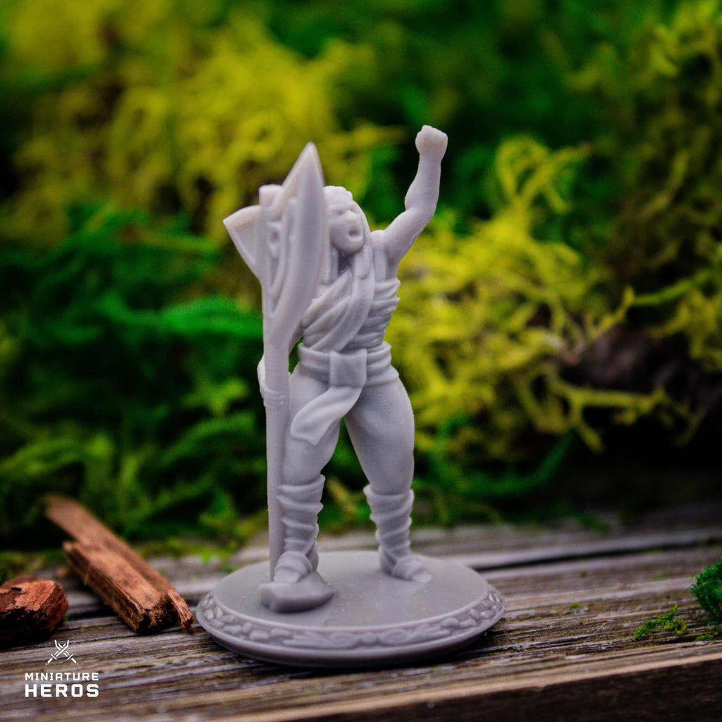 Barbarian Elf Male - 3D Resin Print - D&D Pathfinder NPC Miniature