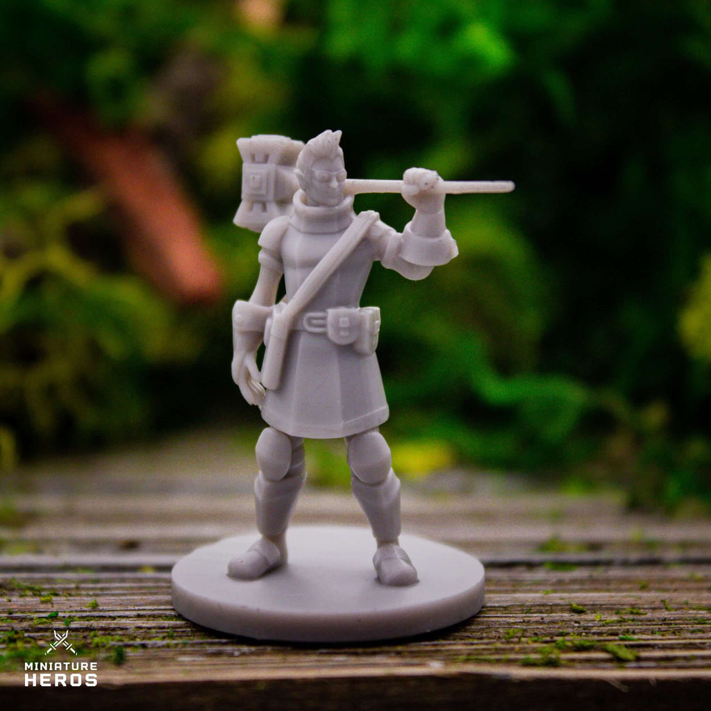 Artificer Half Elf Male - 3D Resin Print - D&D Pathfinder NPC Miniature